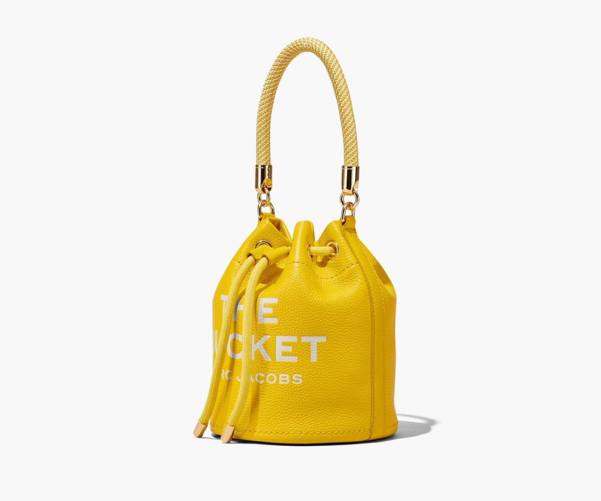 Marc Jacobs Leather Bucket Bag Sun | TPI-561793