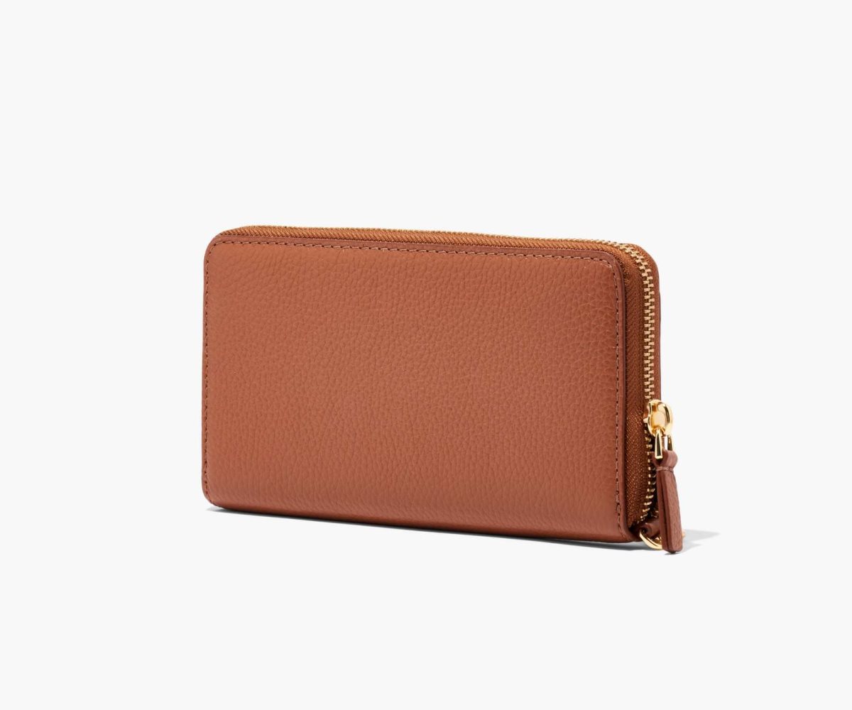 Marc Jacobs Leather Continental Wallet Argan Oil | DPT-460782