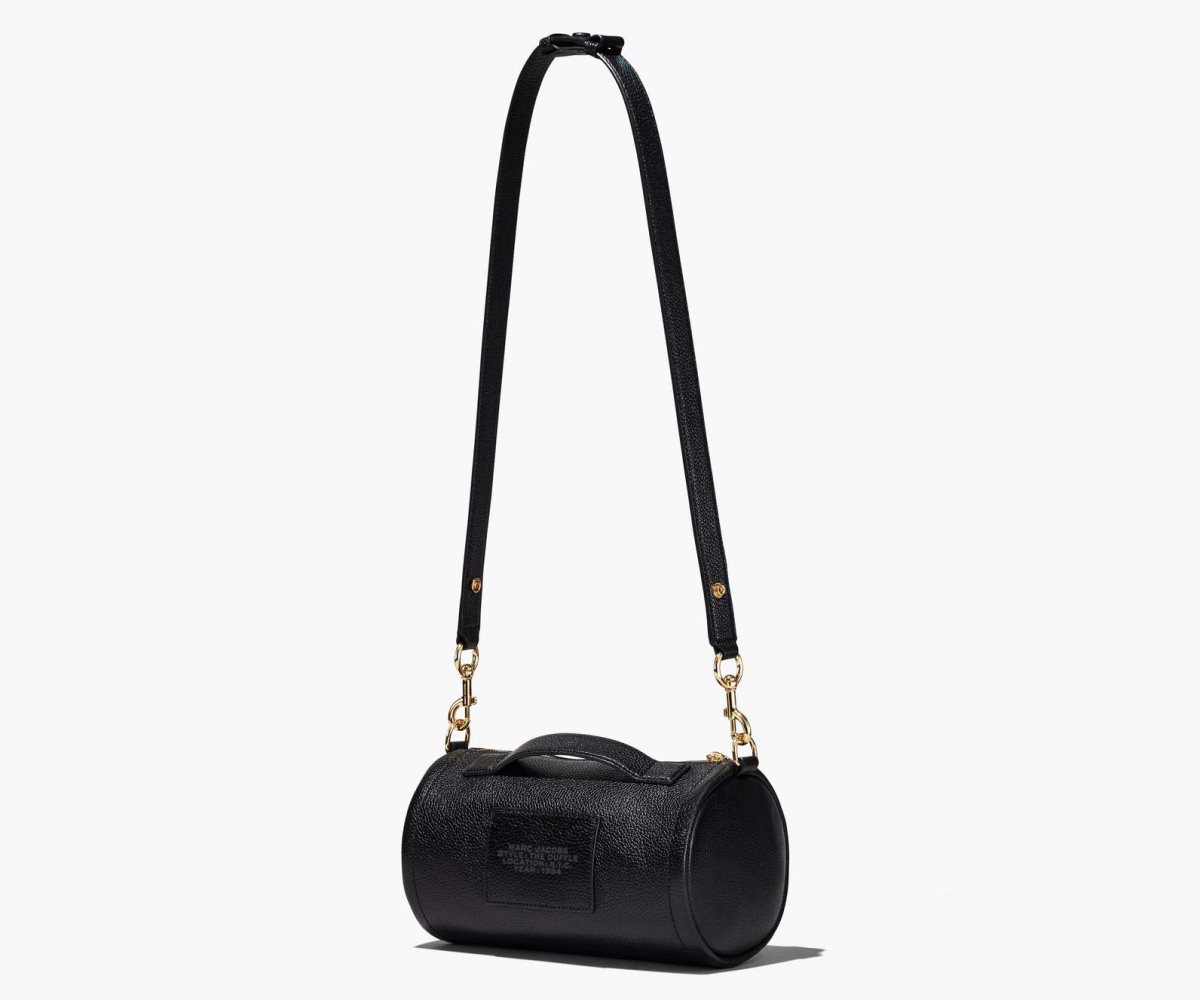 Marc Jacobs Leather Duffle Bag Black | YGI-491682