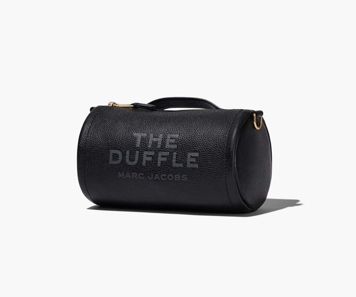 Marc Jacobs Leather Duffle Bag Black | YGI-491682