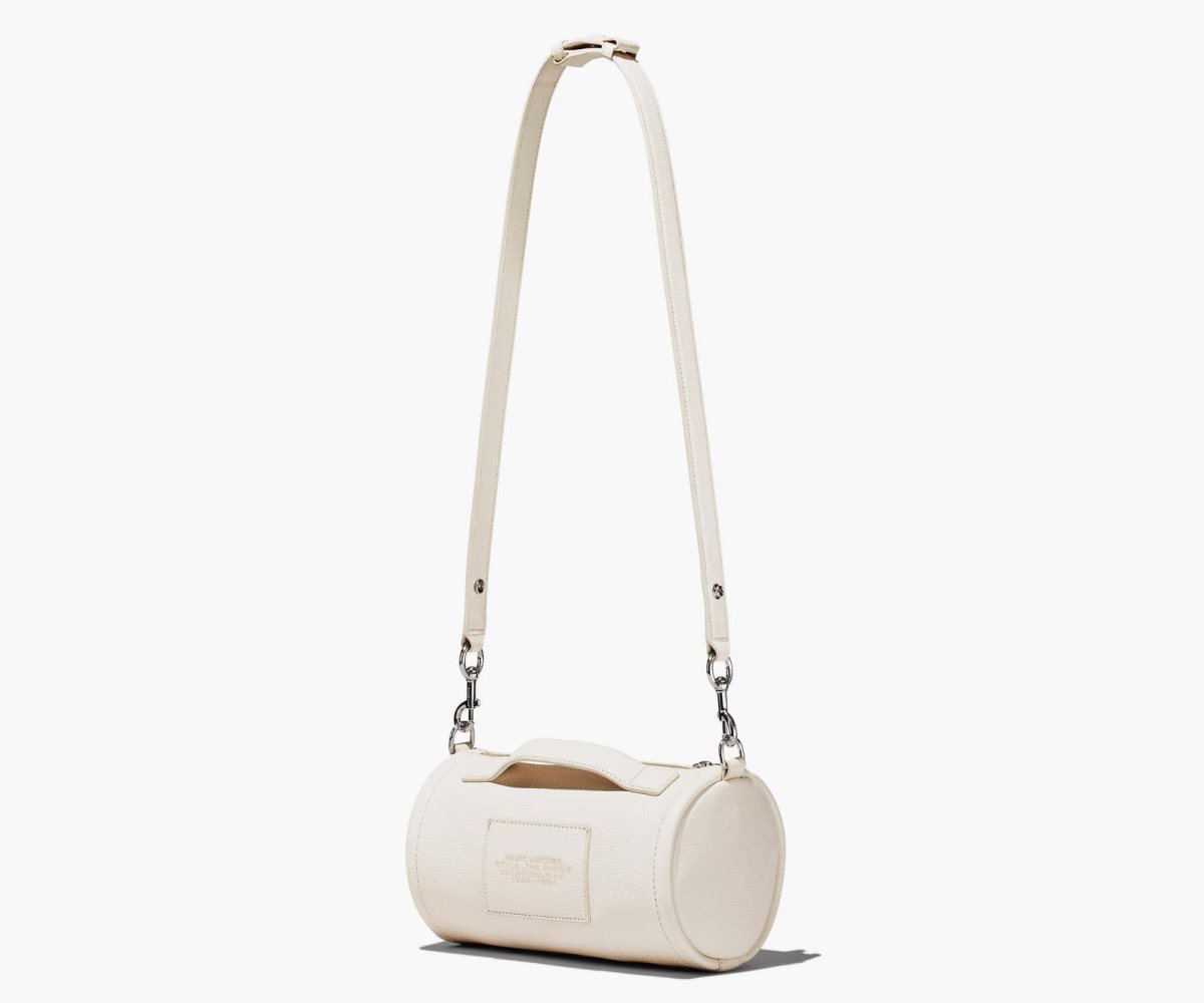 Marc Jacobs Leather Duffle Bag Cotton/Silver | LCP-496805