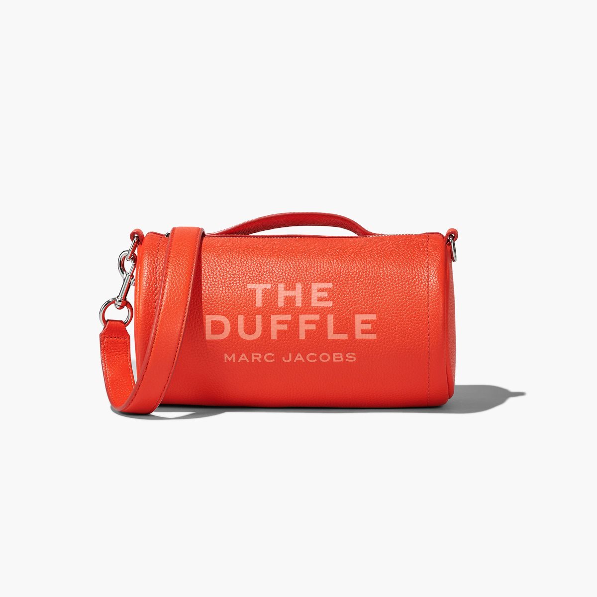 Marc Jacobs Leather Duffle Bag Electric Orange | MQT-506149