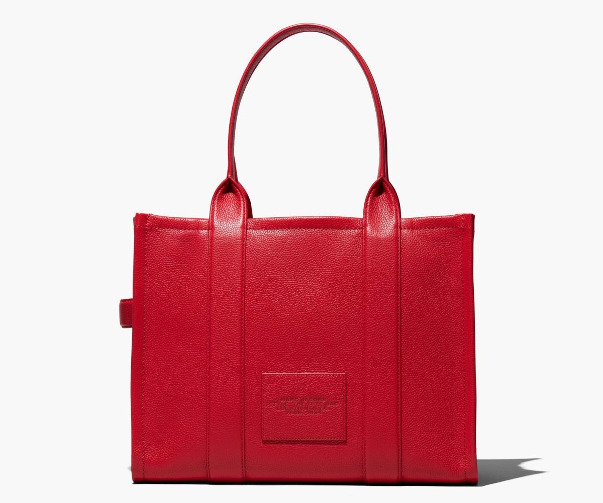 Marc Jacobs Leather Large Tote Bag True Red | KRE-075982
