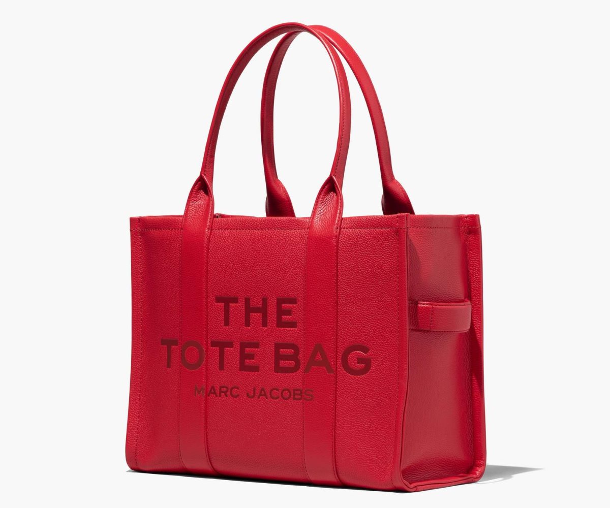 Marc Jacobs Leather Large Tote Bag True Red | KRE-075982