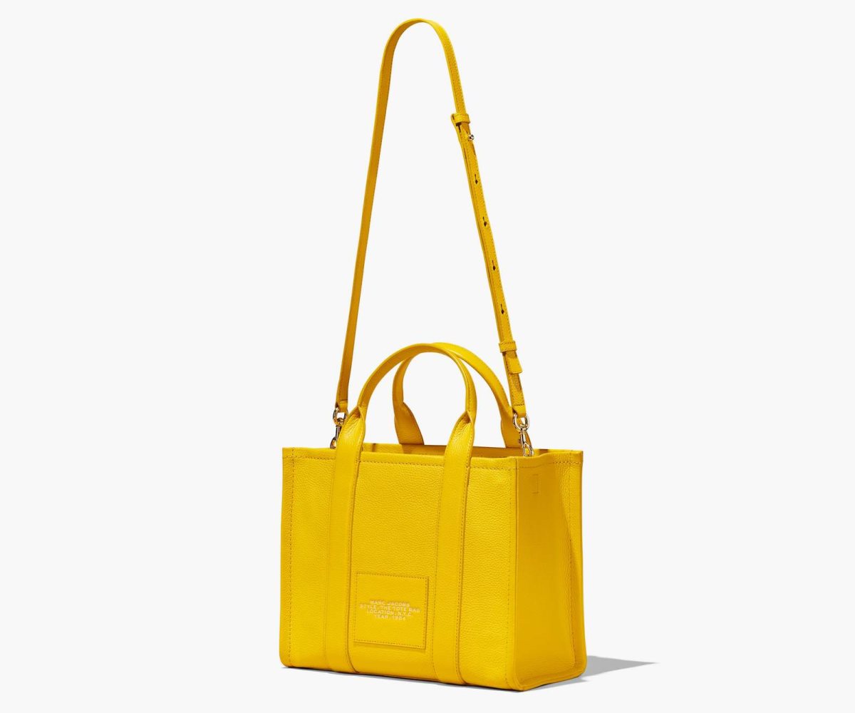 Marc Jacobs Leather Medium Tote Bag Sun | ERD-938671