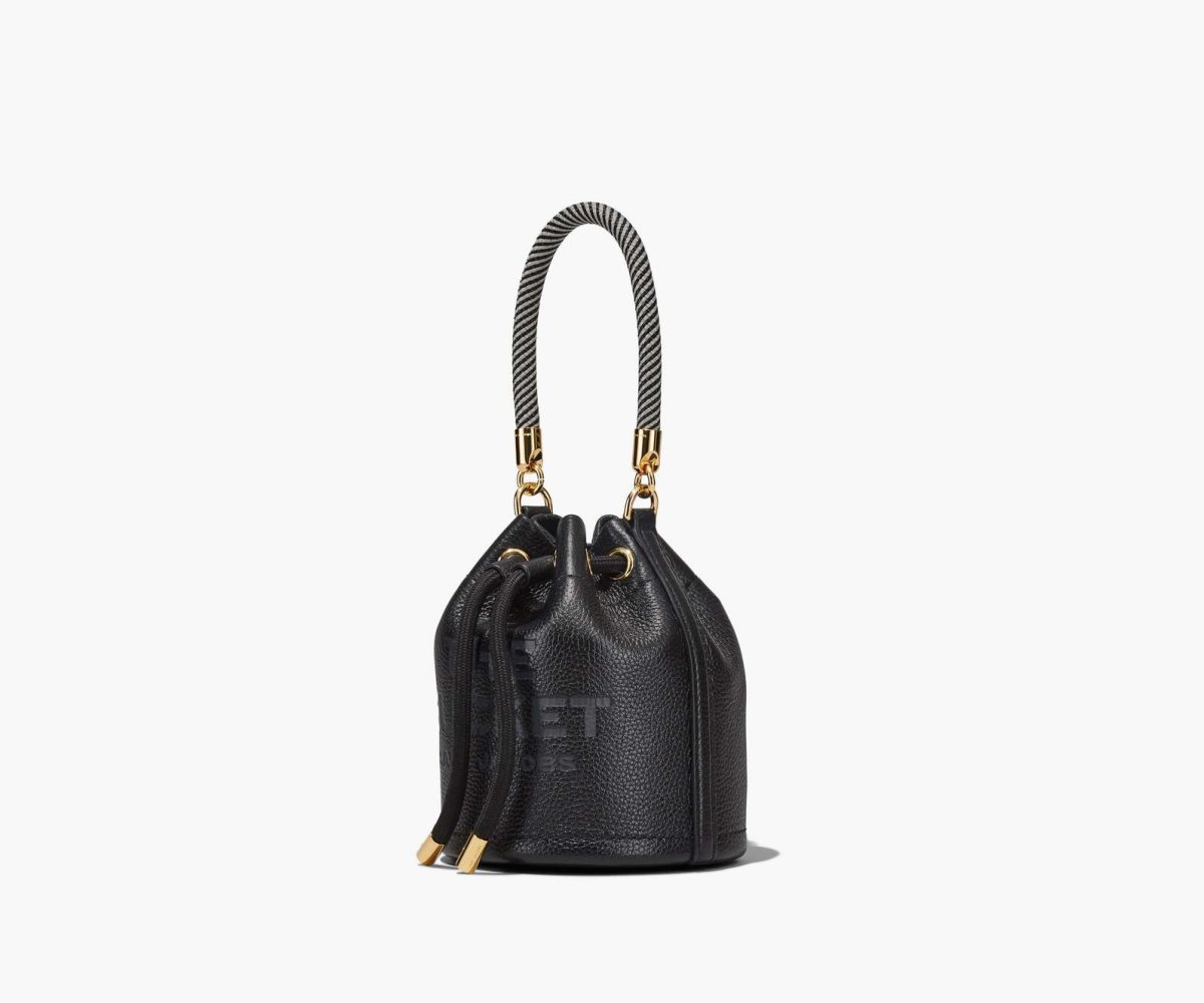 Marc Jacobs Leather Micro Bucket Bag Black | PQN-673950