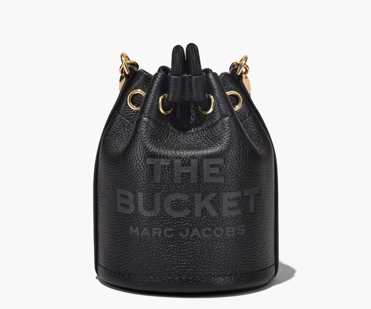 Marc Jacobs Leather Micro Bucket Bag Black | PQN-673950