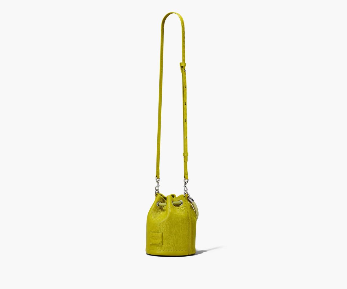 Marc Jacobs Leather Micro Bucket Bag Citronelle | LSM-879610