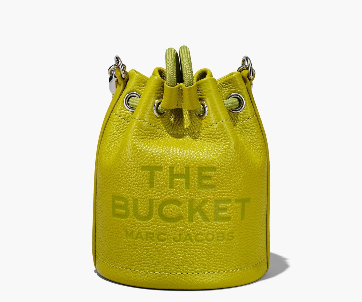 Marc Jacobs Leather Micro Bucket Bag Citronelle | LSM-879610