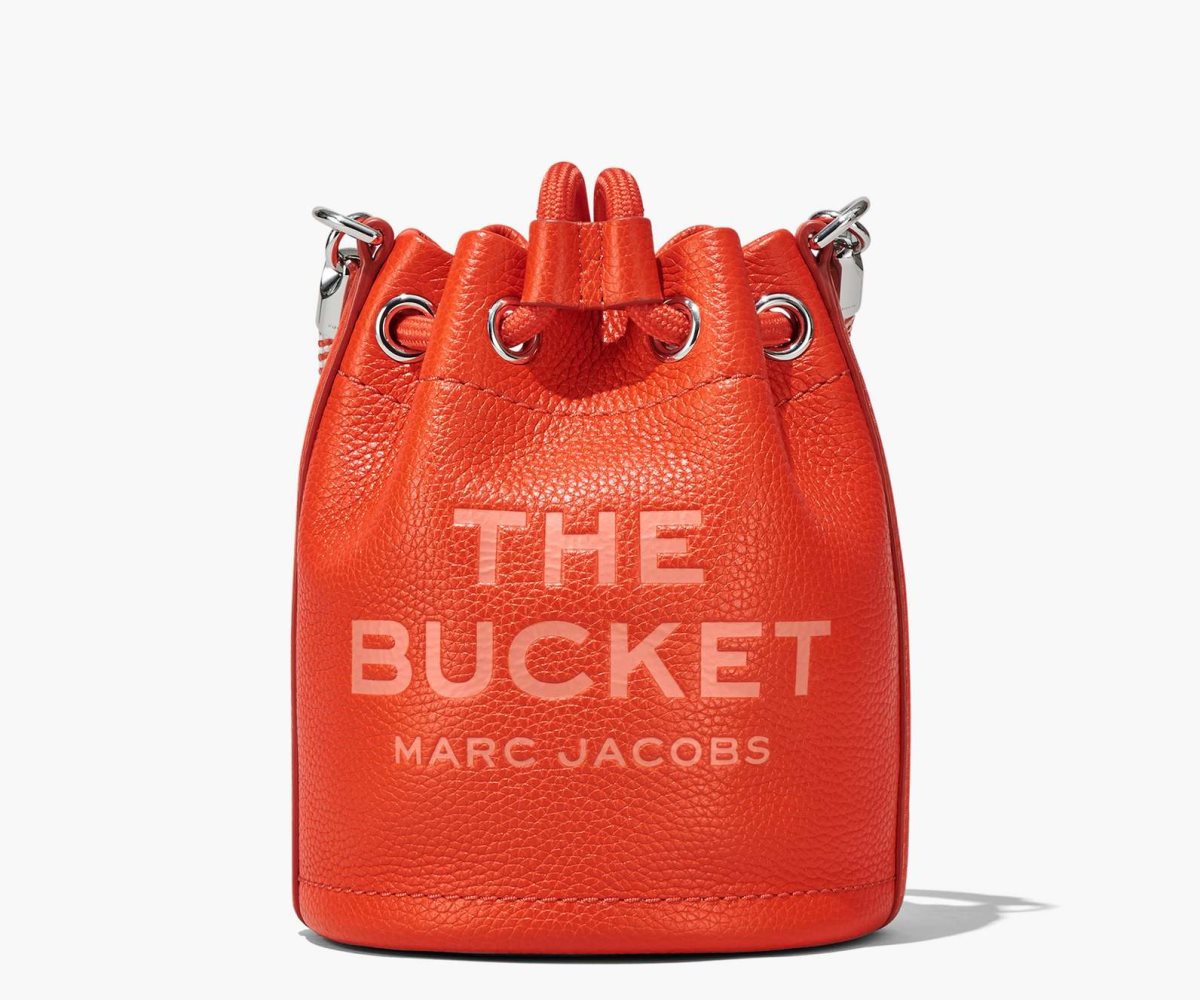 Marc Jacobs Leather Micro Bucket Bag Electric Orange | FAQ-658074