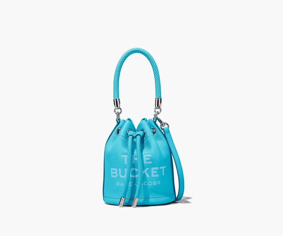 Marc Jacobs Leather Micro Bucket Bag Pool | NIZ-960475