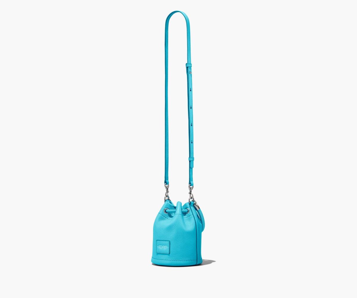 Marc Jacobs Leather Micro Bucket Bag Pool | NIZ-960475
