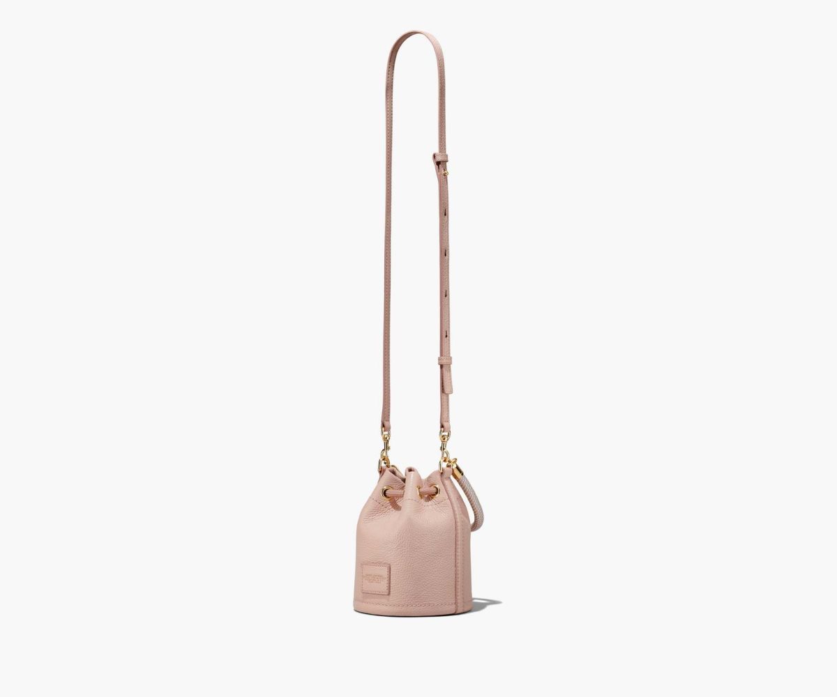 Marc Jacobs Leather Micro Bucket Bag Rose | WEM-509476