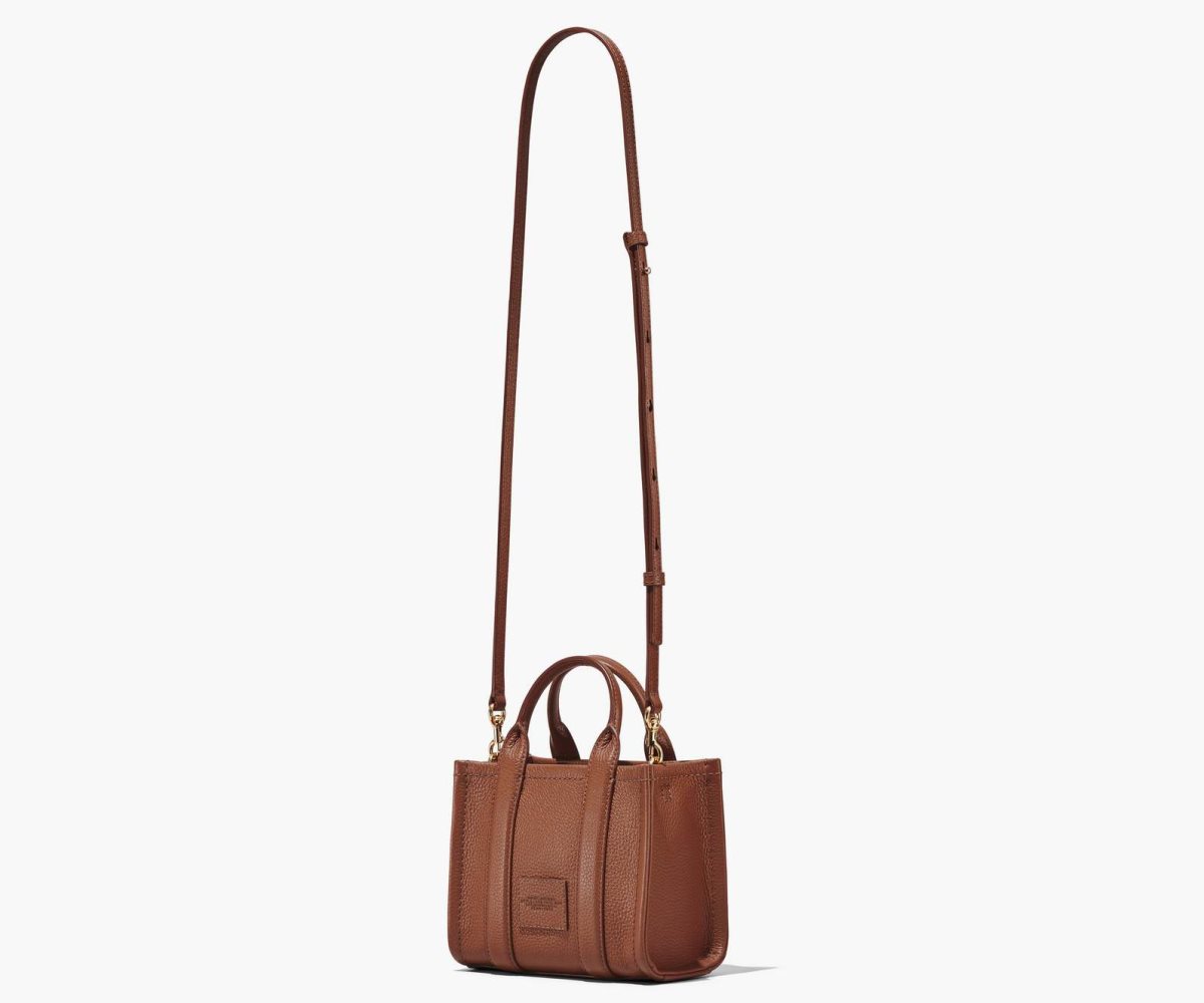 Marc Jacobs Leather Micro Tote Bag Argan Oil | XJU-650279