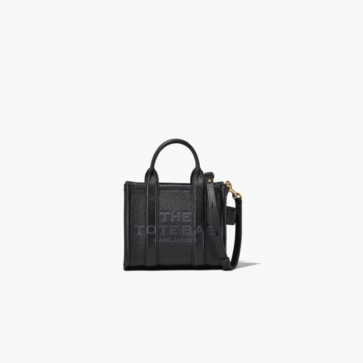 Marc Jacobs Leather Micro Tote Bag Black | KVA-891456