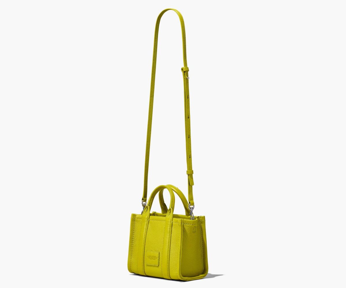Marc Jacobs Leather Micro Tote Bag Citronelle | YTI-183904