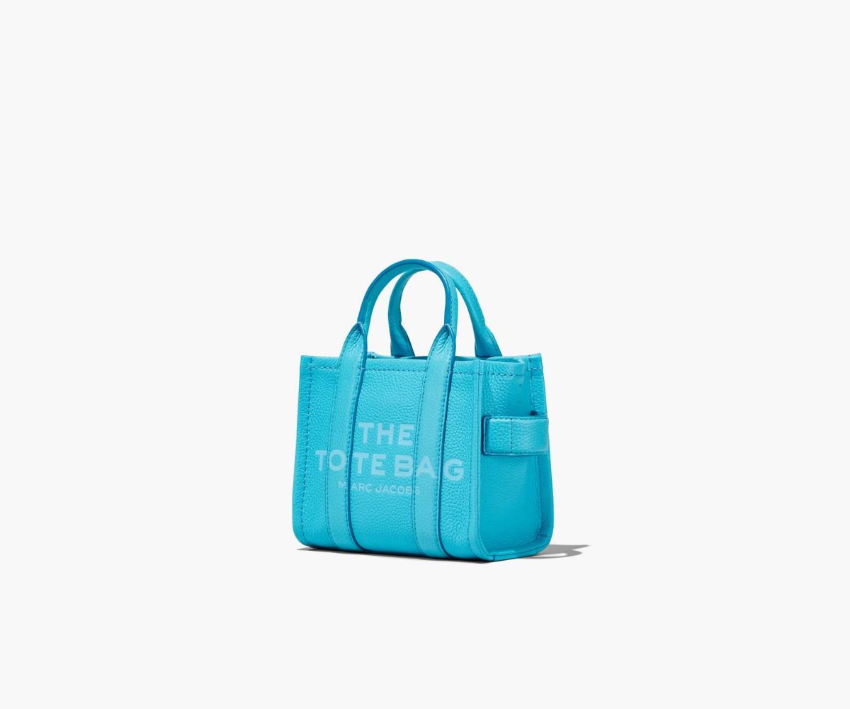 Marc Jacobs Leather Micro Tote Bag Pool | ICB-237409