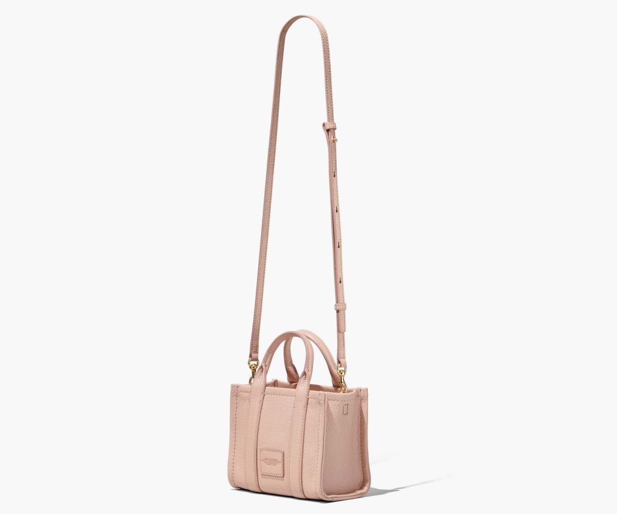 Marc Jacobs Leather Micro Tote Bag Rose | LNI-749263