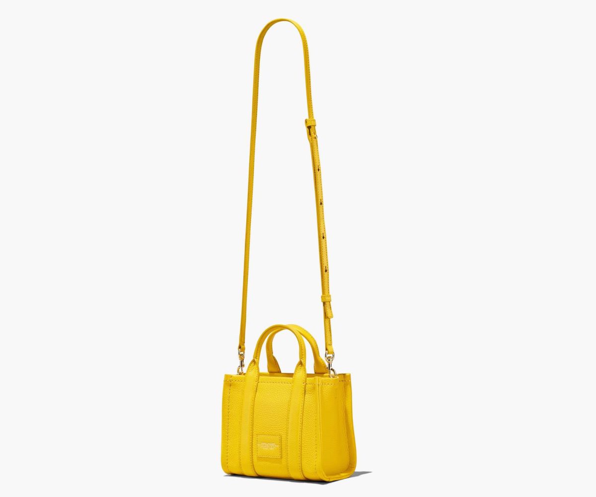 Marc Jacobs Leather Micro Tote Bag Sun | SHP-132409