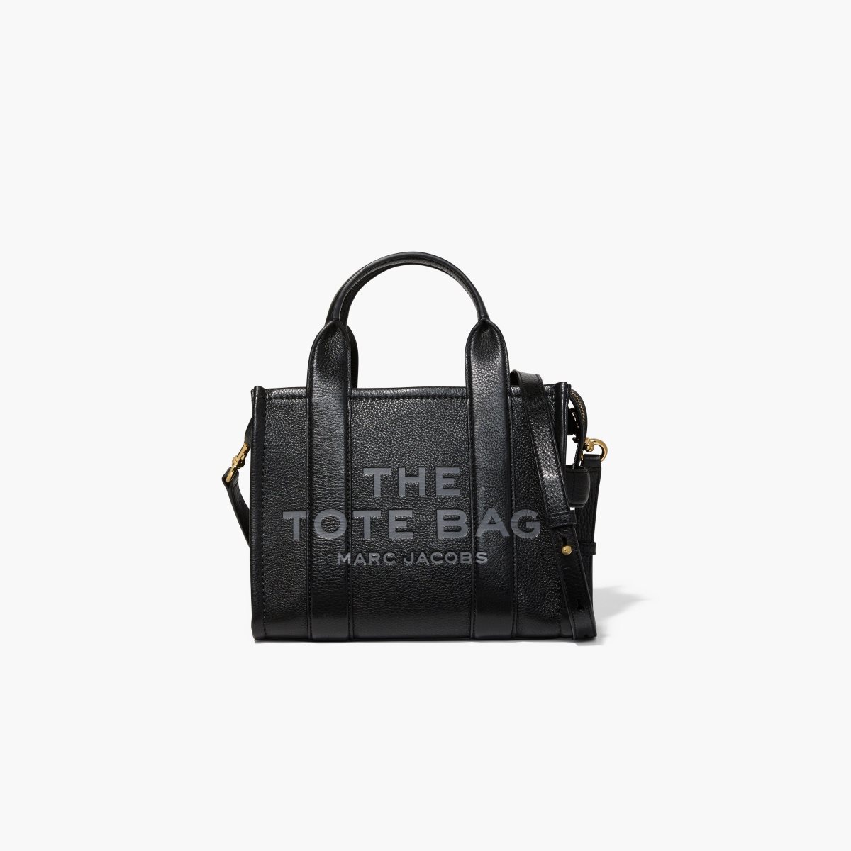 Marc Jacobs Leather Mini Tote Bag Black | HYX-342708