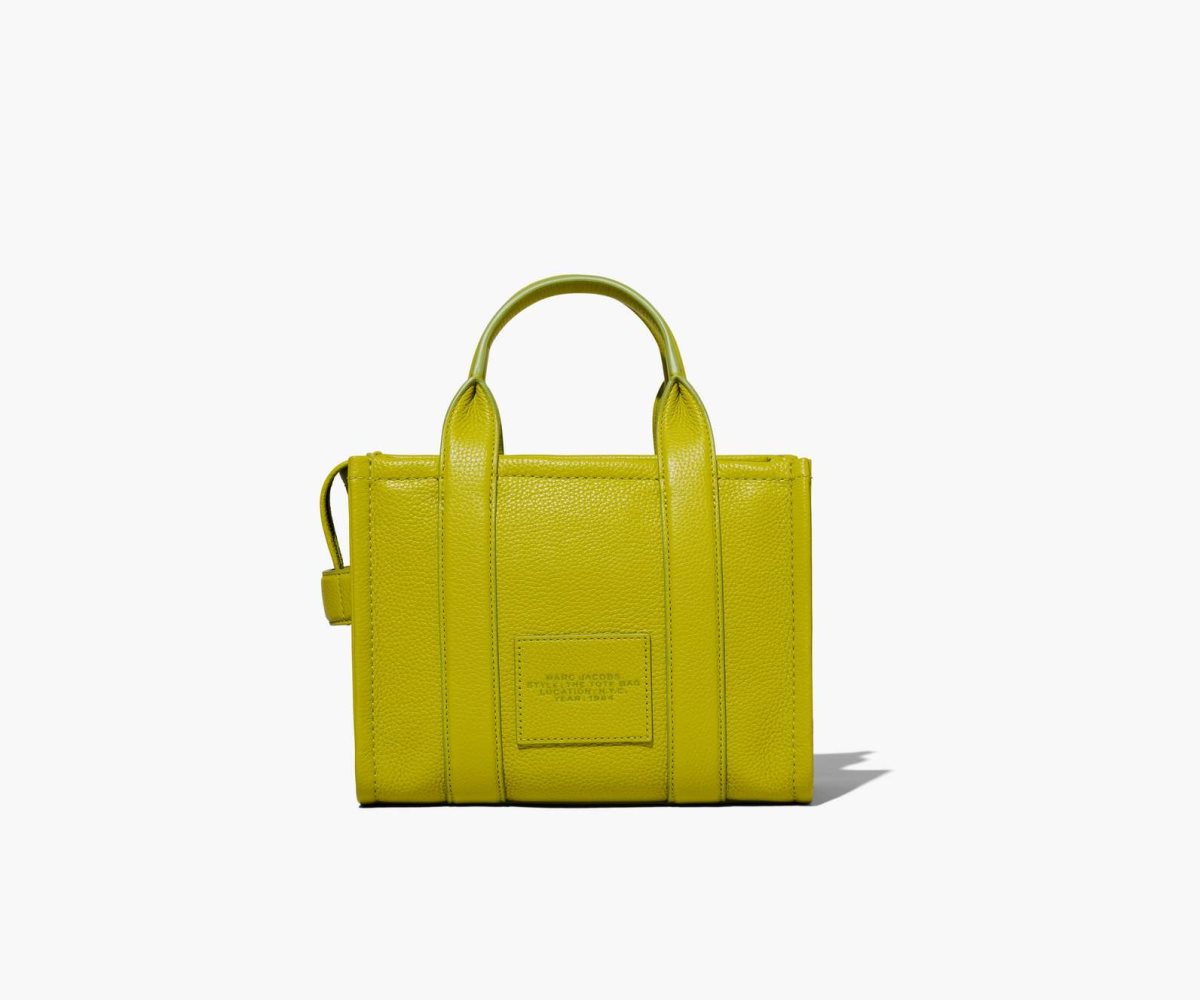 Marc Jacobs Leather Mini Tote Bag Citronelle | GRV-614893