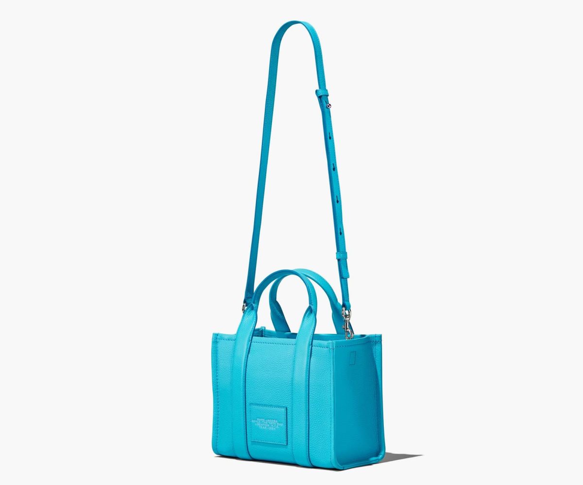 Marc Jacobs Leather Mini Tote Bag Pool | OCK-832054