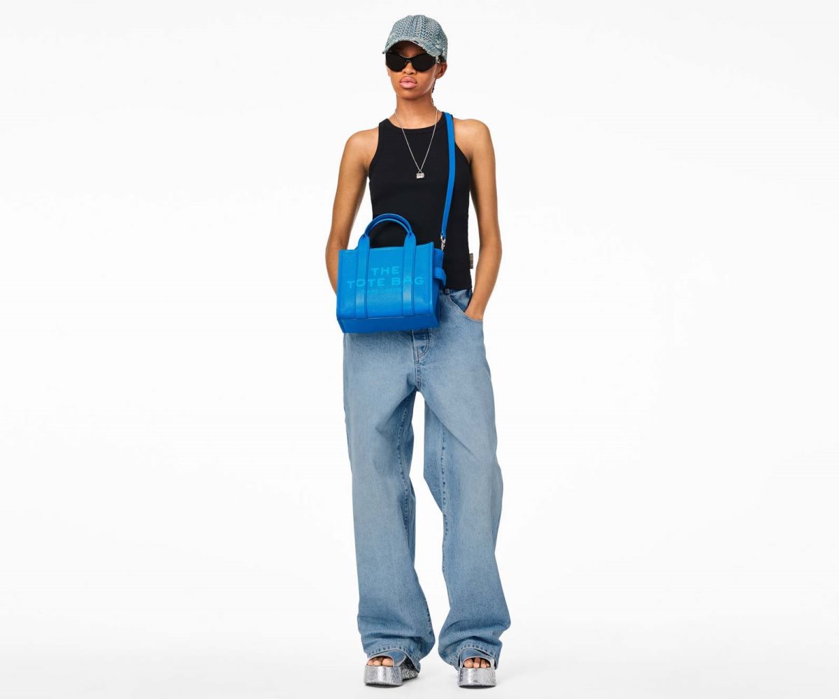 Marc Jacobs Leather Mini Tote Bag Scuba | ZFH-251946