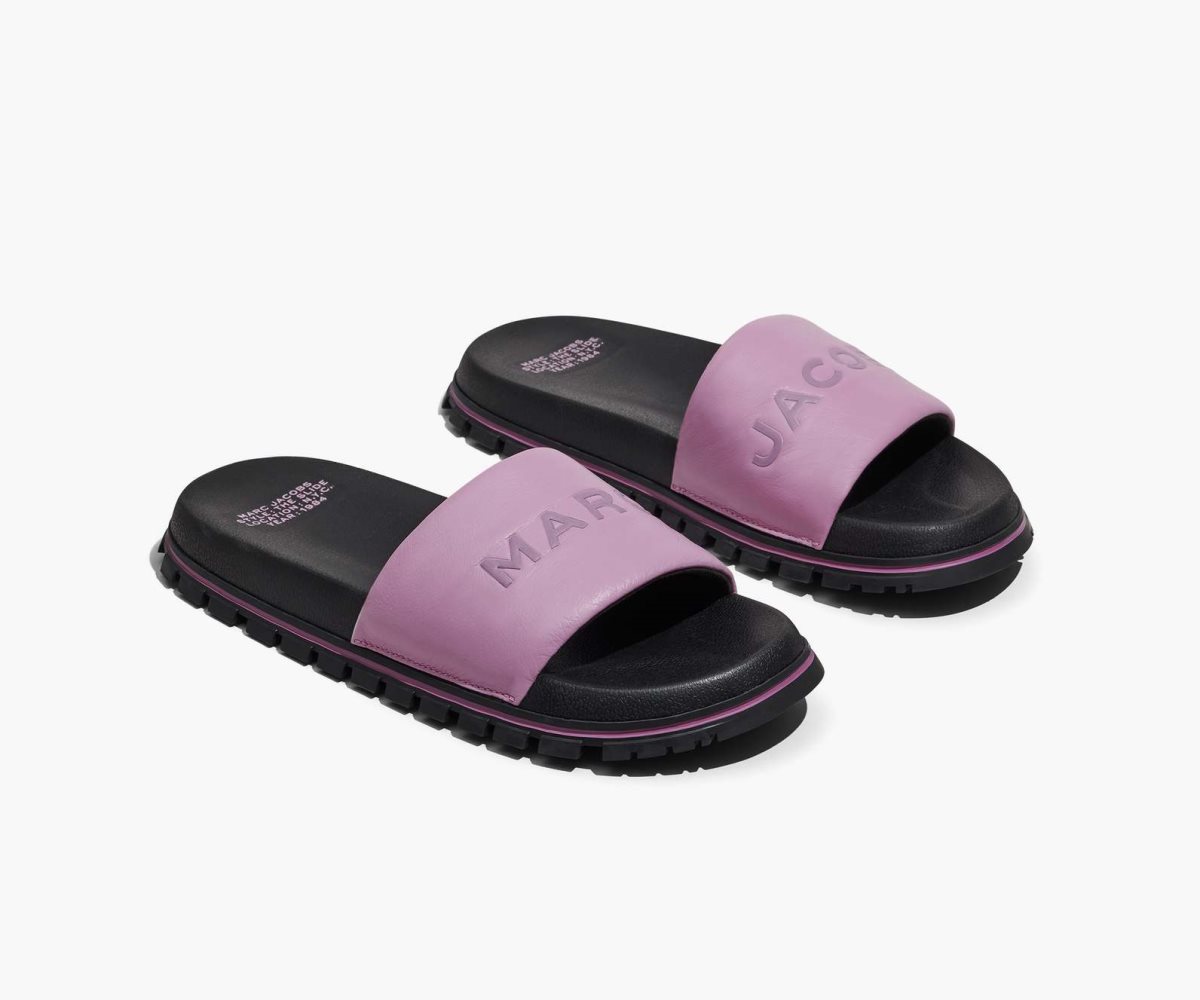 Marc Jacobs Leather Slide Lilas | YWF-869013