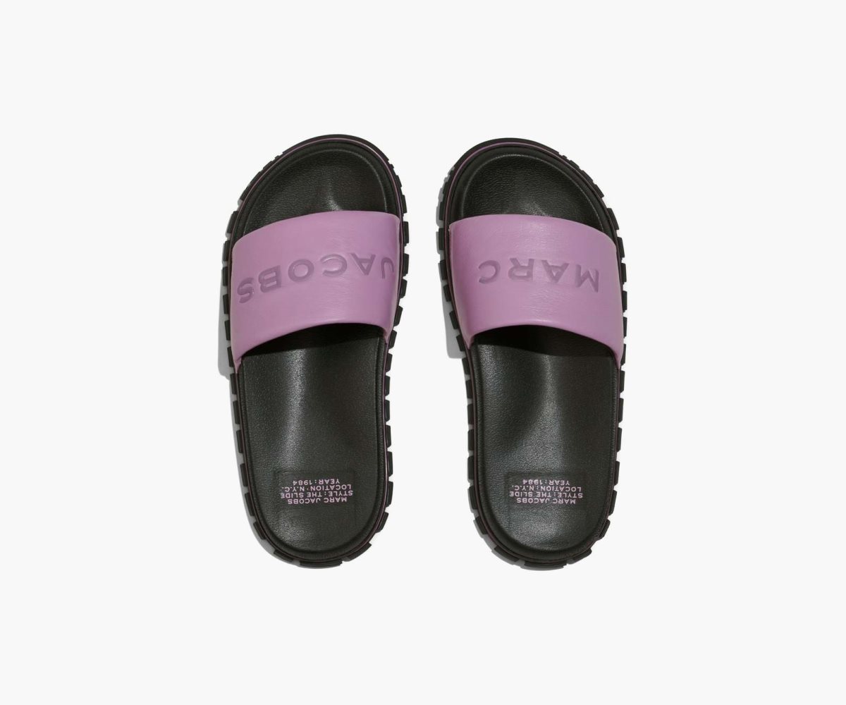 Marc Jacobs Leather Slide Lilas | YWF-869013