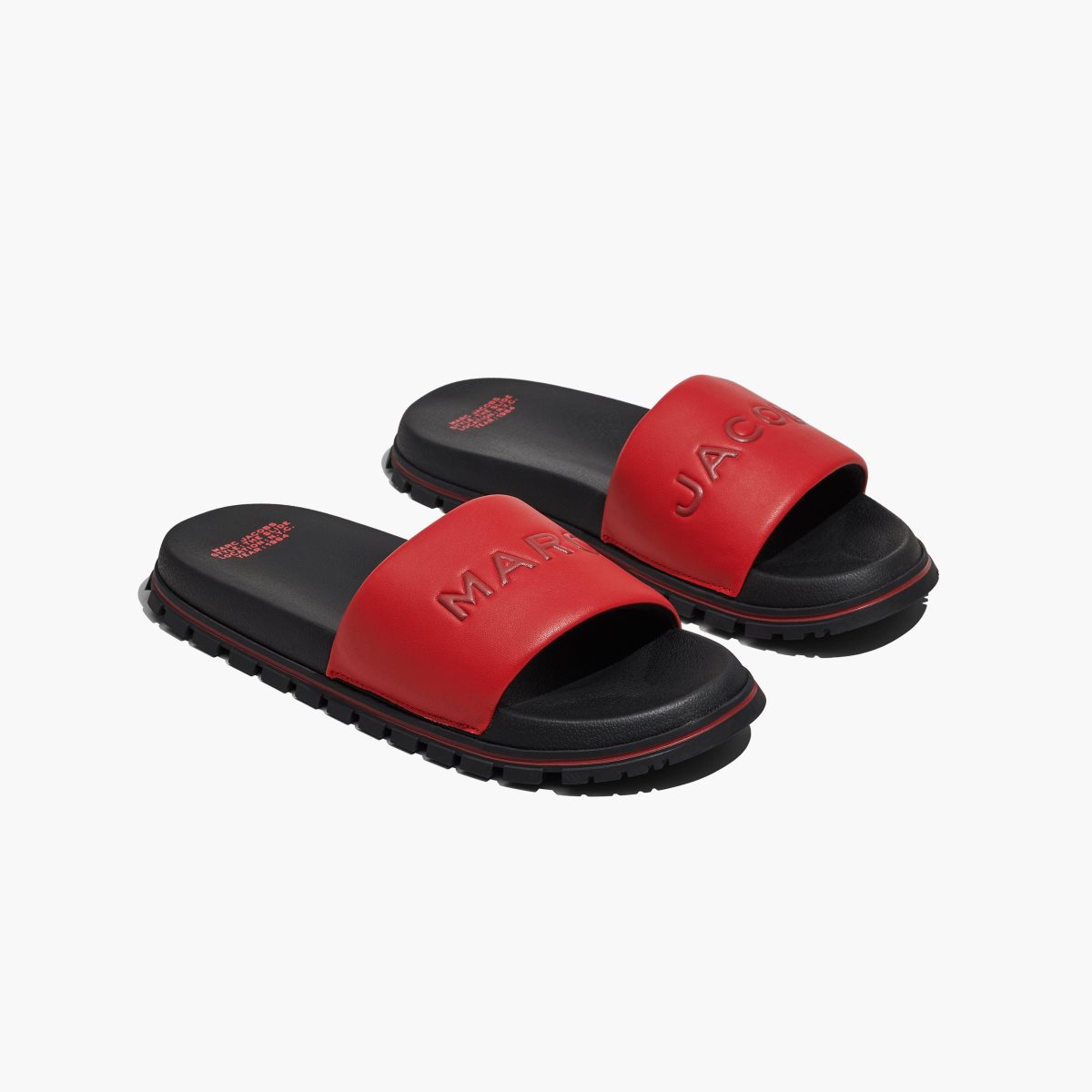 Marc Jacobs Leather Slide Red | TYI-108793