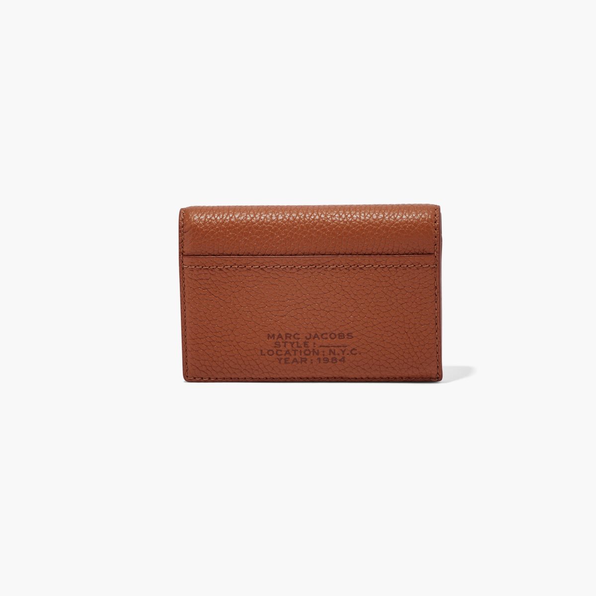 Marc Jacobs Leather Small Bifold Wallet Argan Oil | SPY-693410