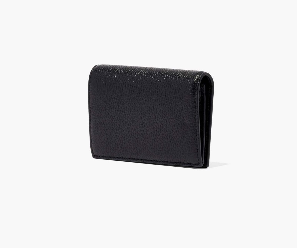 Marc Jacobs Leather Small Bifold Wallet Black | YWL-269458