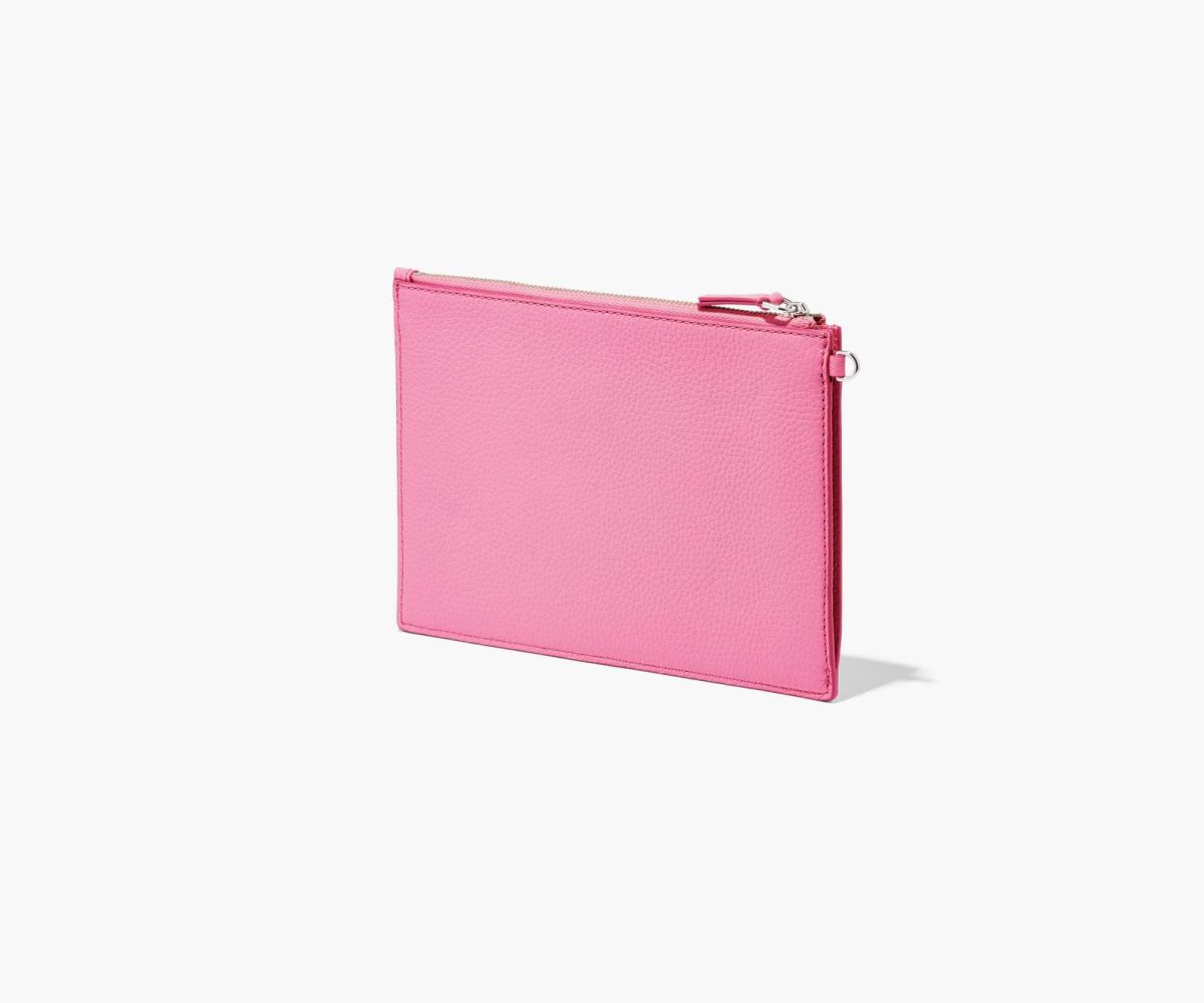 Marc Jacobs Leather Small Wristlet Candy Pink | RXK-467038