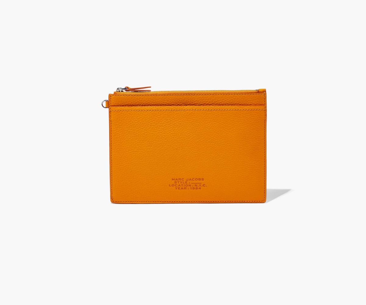 Marc Jacobs Leather Small Wristlet Scorched | NYZ-928361