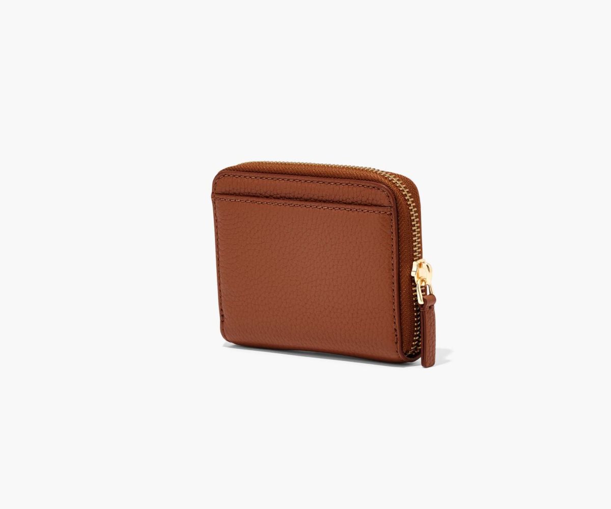 Marc Jacobs Leather Zip Around Wallet Argan Oil | MEU-871246