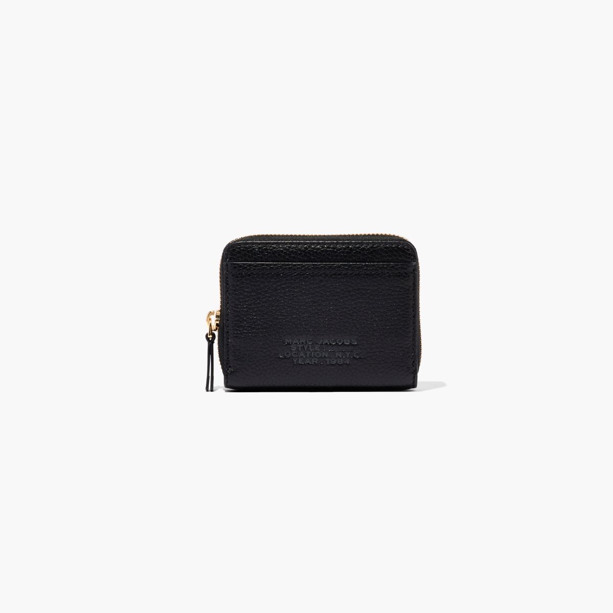 Marc Jacobs Leather Zip Around Wallet Black | LXY-570926