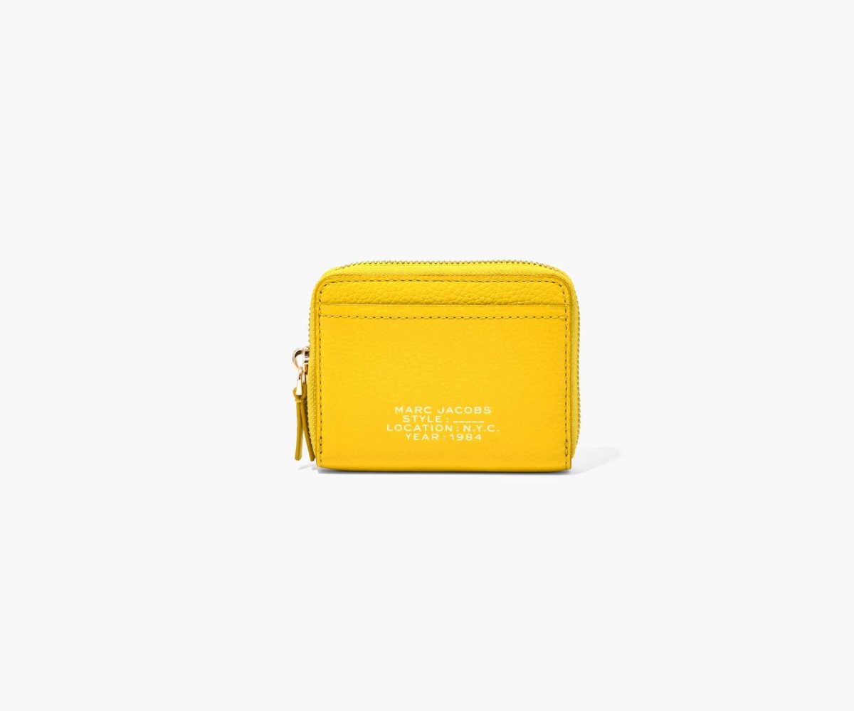 Marc Jacobs Leather Zip Around Wallet Sun | DIF-195742