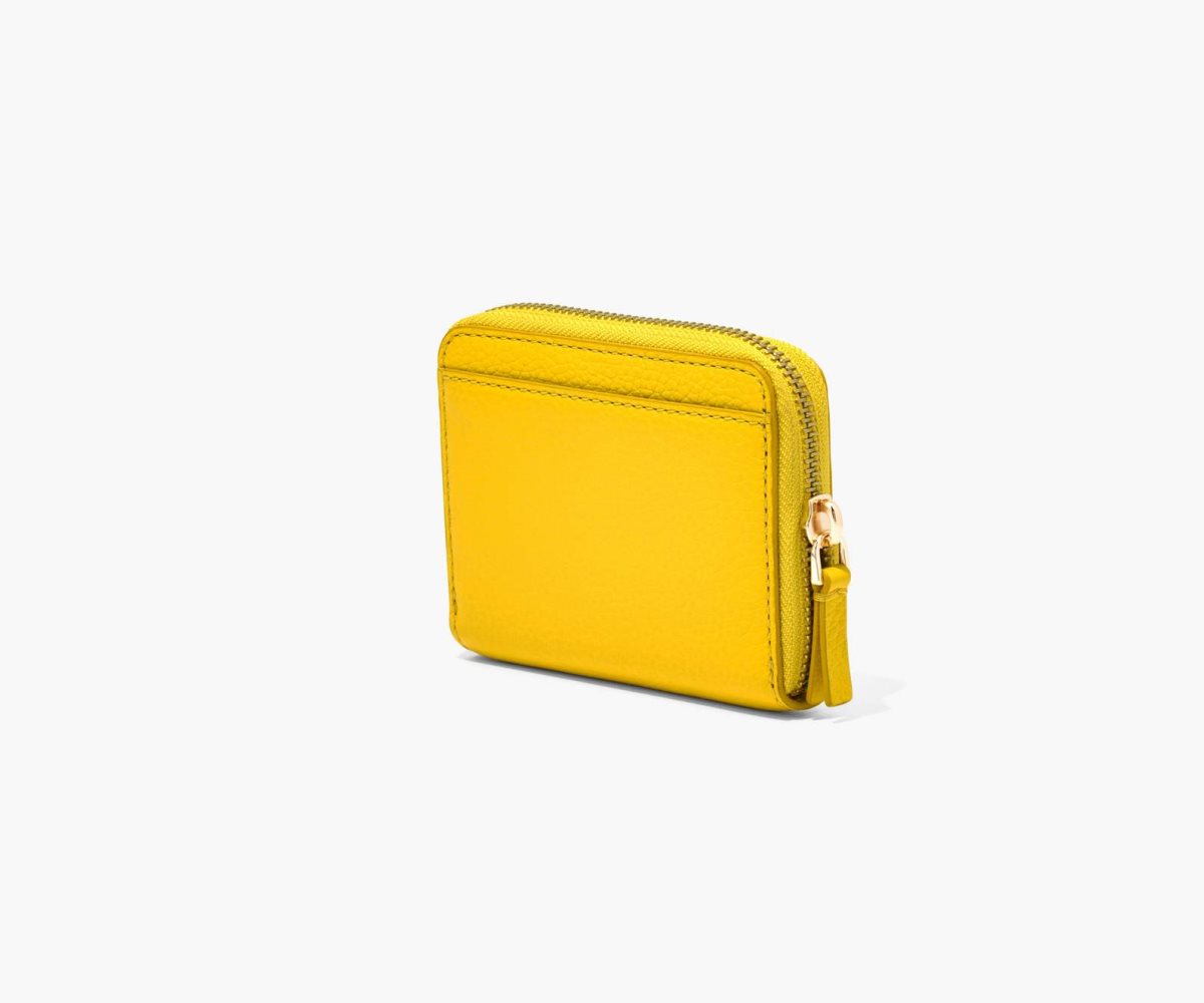 Marc Jacobs Leather Zip Around Wallet Sun | DIF-195742