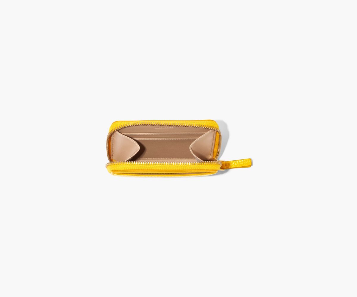 Marc Jacobs Leather Zip Around Wallet Sun | DIF-195742