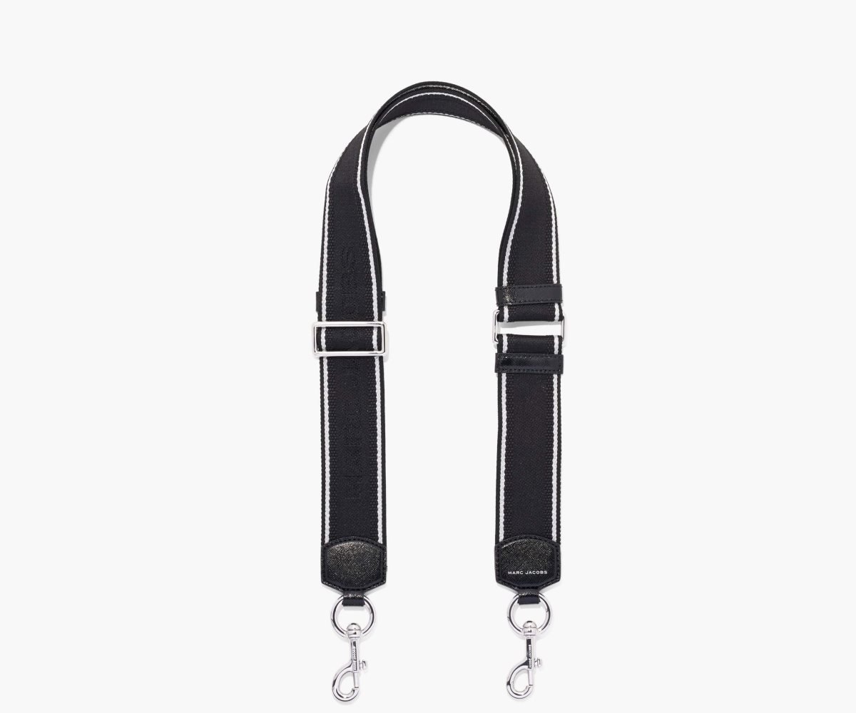 Marc Jacobs Logo DTM Webbing Strap Black | VPC-361974