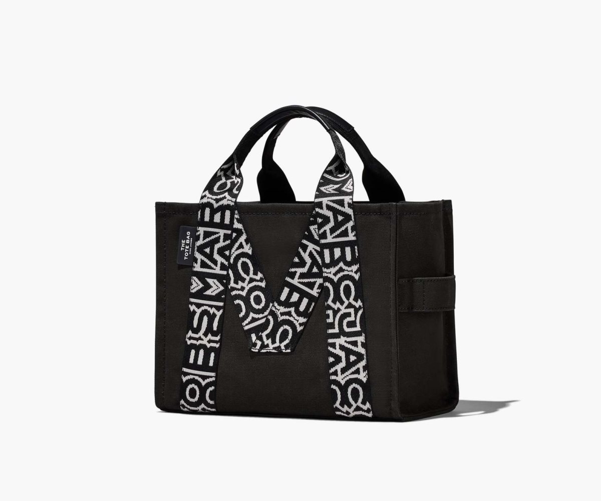 Marc Jacobs M Medium Tote Bag Black/White | BUV-236715