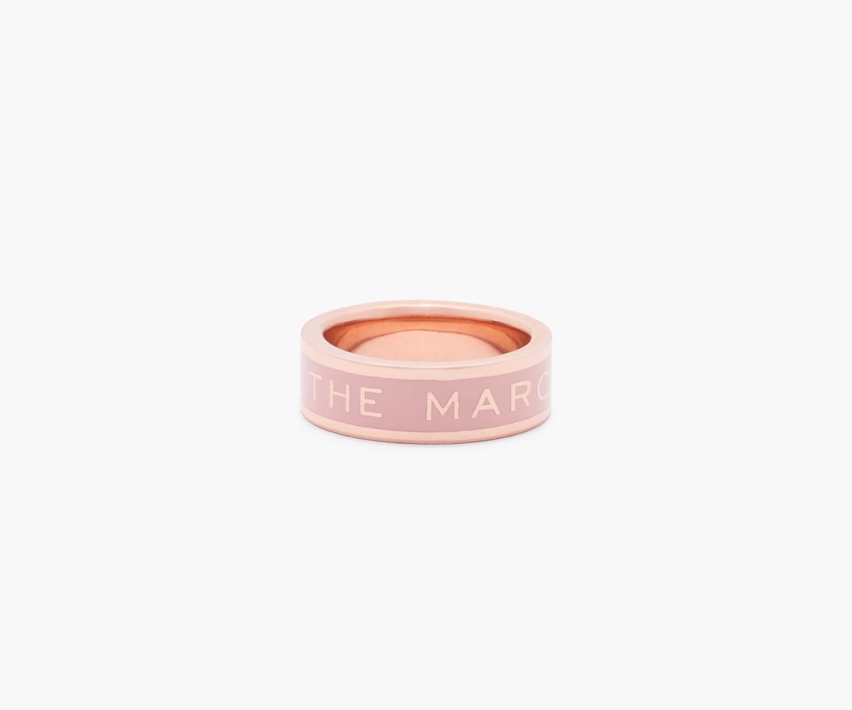 Marc Jacobs Medallion Ring Sand/Rose Gold | GIL-948172