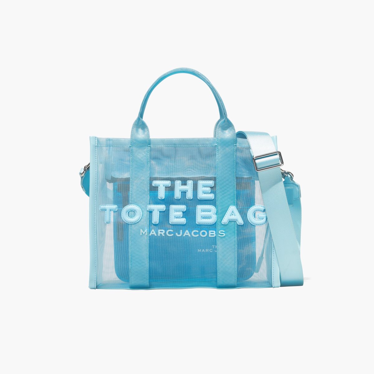 Marc Jacobs Mesh Medium Tote Bag Pale Blue | TIN-519043