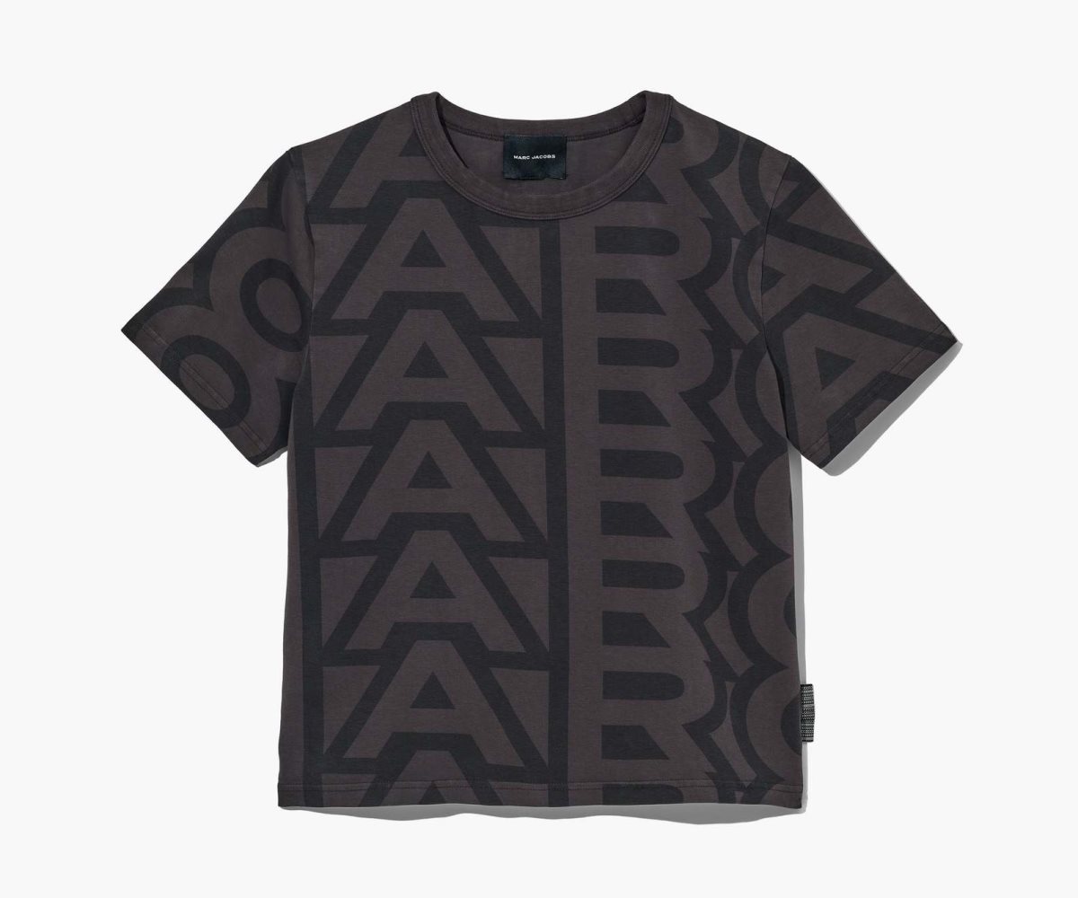 Marc Jacobs Monogram Baby T-Shirt Black/Charcoal | JWC-674518