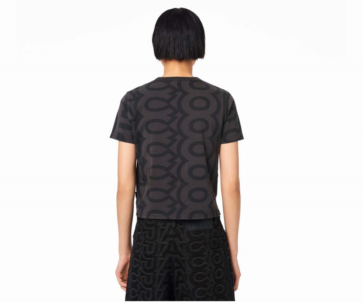 Marc Jacobs Monogram Baby T-Shirt Black/Charcoal | JWC-674518
