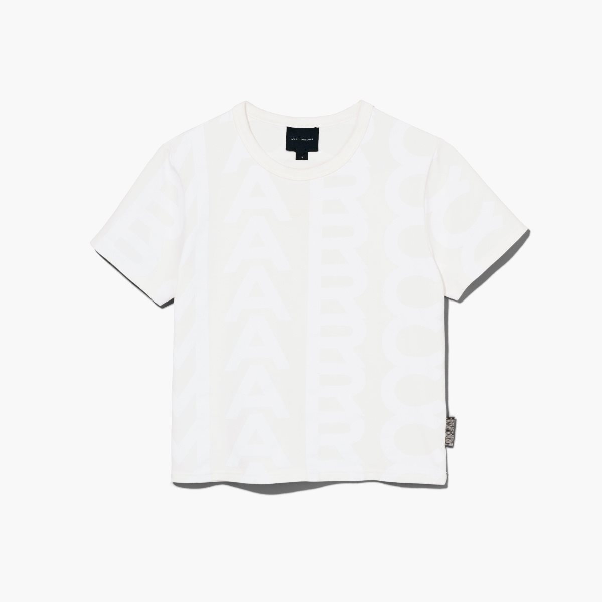 Marc Jacobs Monogram Baby Tee Eggshell/Optic White | FYI-587642