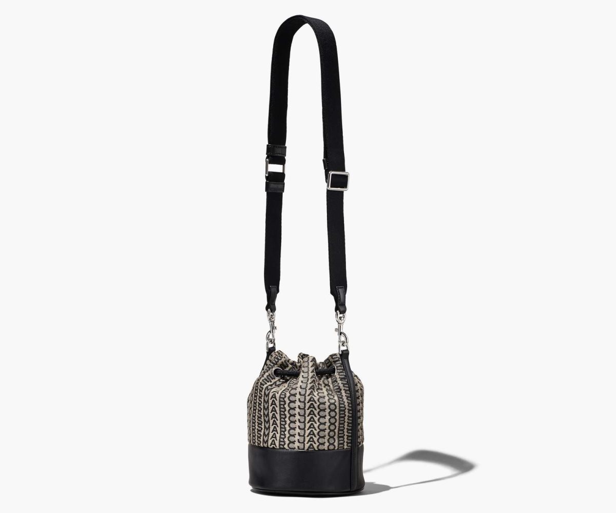 Marc Jacobs Monogram Bucket Bag Beige Multi | VZC-859120