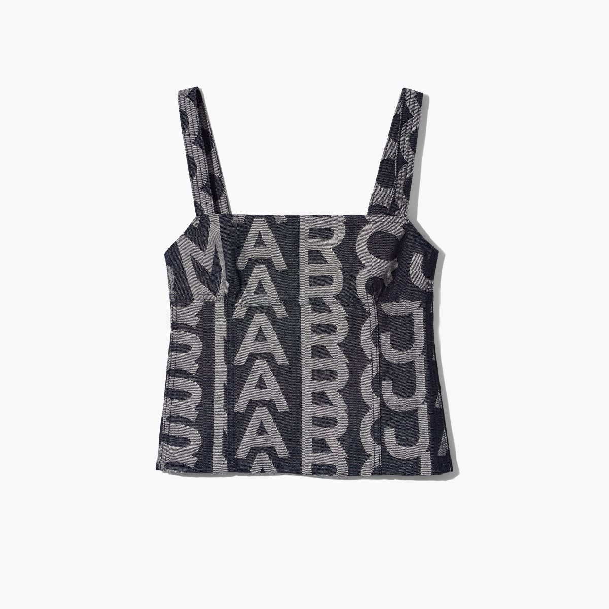 Marc Jacobs Monogram Denim Bustier Top Denim Blue | QXU-143859