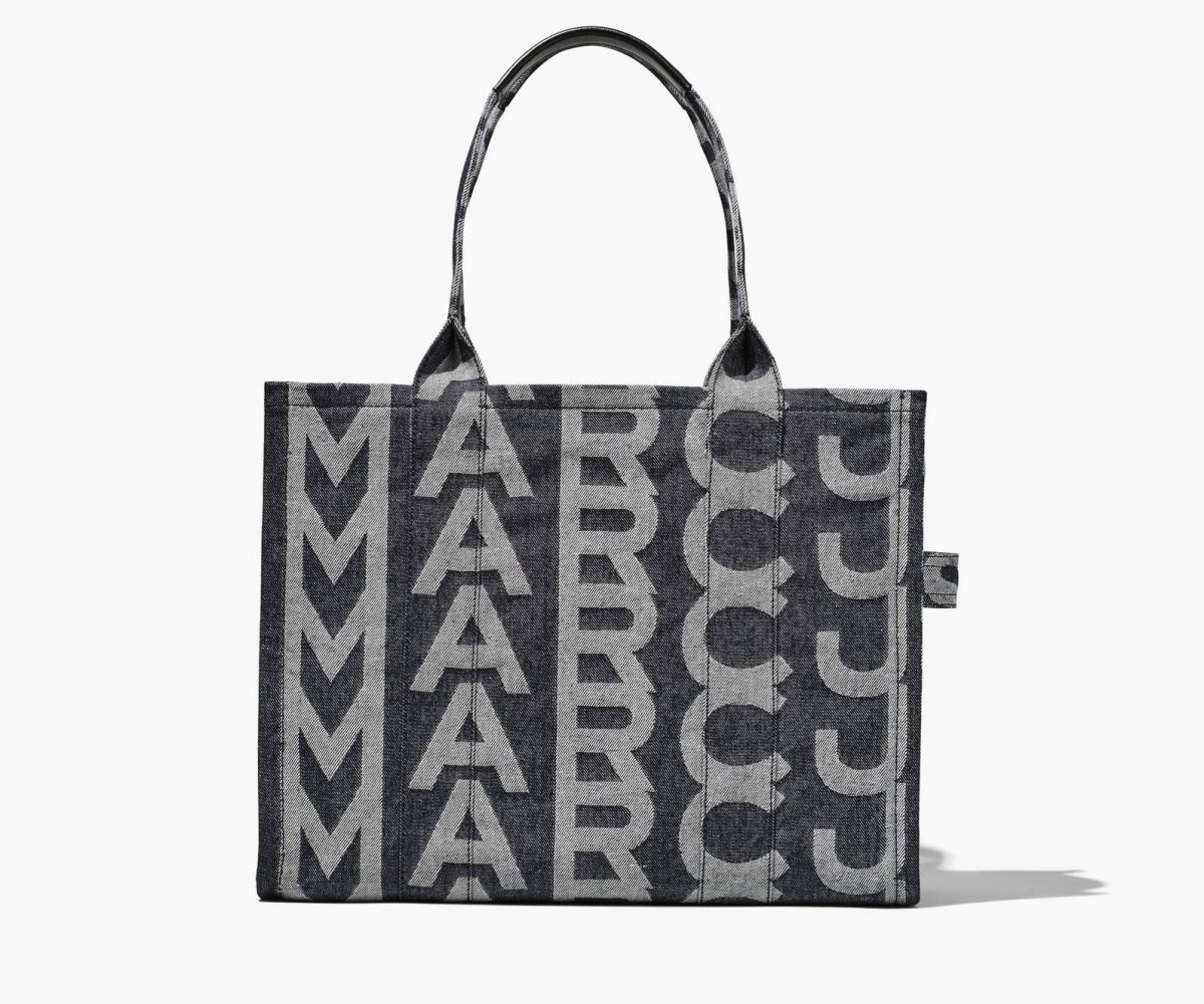 Marc Jacobs Monogram Denim Large Tote Denim Blue | AEY-641305