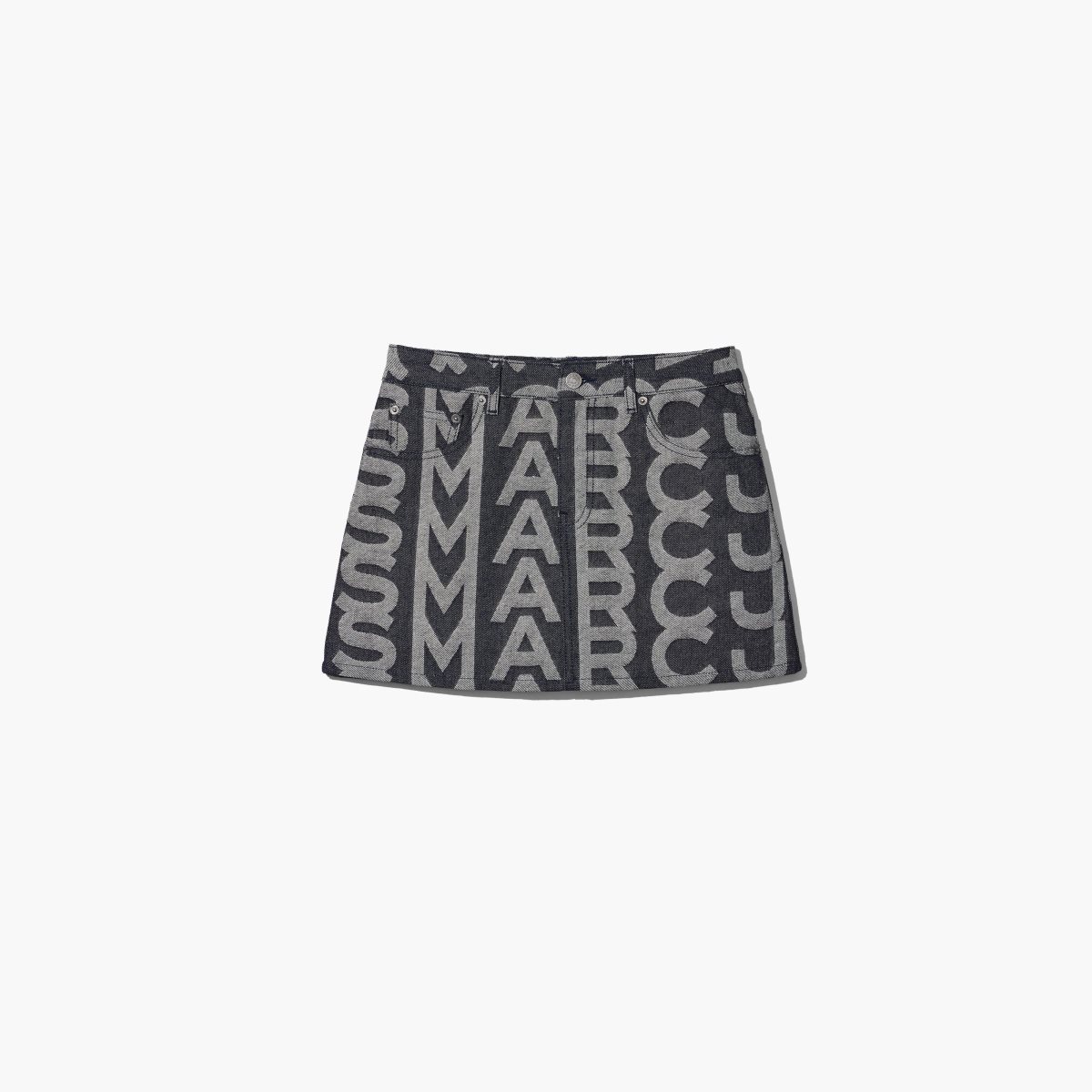 Marc Jacobs Monogram Denim Mini Skirt Denim Blue | ZNP-312870